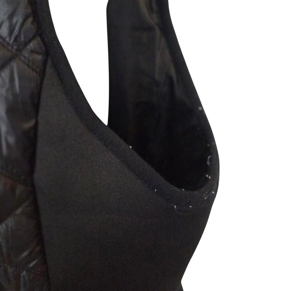 Michael Michael Kors Womens Black Quilted Puffer Vest Removable Hood  L Fall - Picture 4 of 11